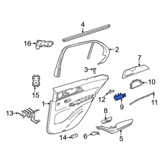 Mercedes-Benz OE - Front Left Inner Interior Door Handle