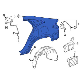 Mercedes-Benz OE - Rear Left Outer Quarter Panel