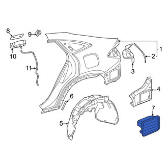 Mercedes-Benz OE - Rear Quarter Panel Vent