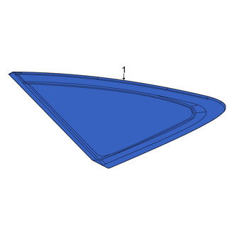 Mercedes-Benz OE - Rear Left Quarter Glass