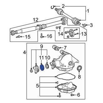 Mercedes-Benz OE - Rear Drive Shaft Pinion Yoke Seal
