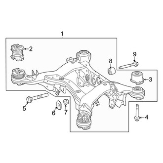 Mercedes-Benz OE - Rear Suspension - Suspension Mounting (Sport Utility Coupe)