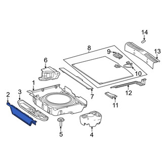 Mercedes-Benz OE - Rear Trunk Trim Panel