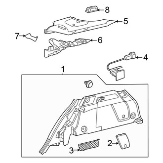Mercedes-Benz OE - Rear Body & Floor - Interior Trim (Side Trim), (Sport Utility Coupe)