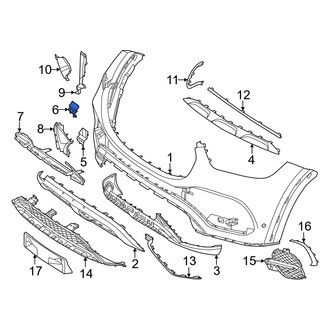 Mercedes-Benz OE - Front Lower Tow Eye Cap