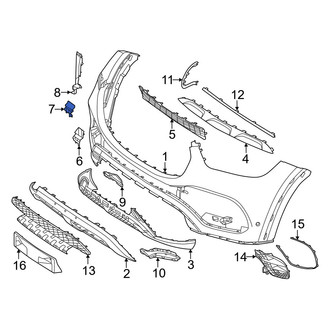 Mercedes-Benz OE - Front Lower Tow Eye Cap
