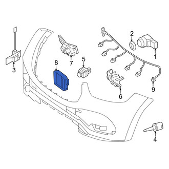 Mercedes-Benz OE - Front Cruise Control Distance Sensor