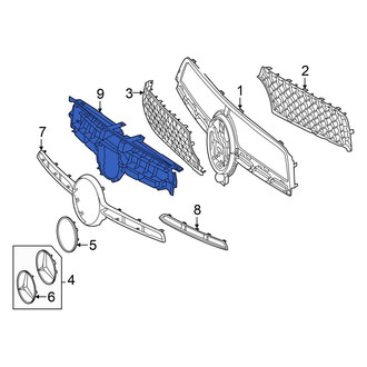 Mercedes-Benz OE - Front Upper Bumper Cover Support Rail