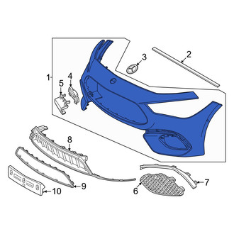 Mercedes-Benz OE - Front Bumper Cover