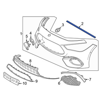 Mercedes-Benz OE - Left Bumper Seal