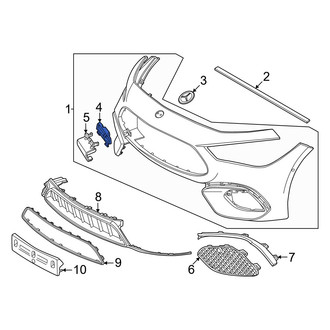 Mercedes-Benz OE - Front Upper Tow Eye Cap