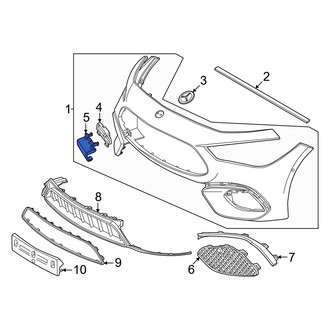 Mercedes-Benz OE - Front Lower Tow Eye Cap