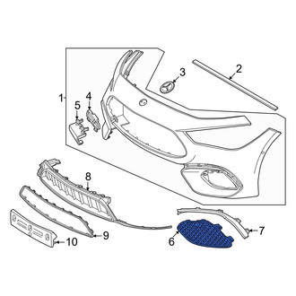 Mercedes-Benz OE - Front Left Grille