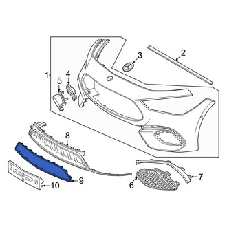 Mercedes-Benz OE - Front Lower Grille Molding