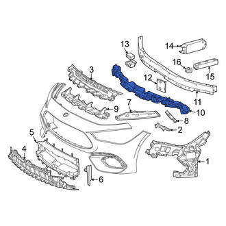 Mercedes-Benz OE - Front Lower Bumper Impact Absorber