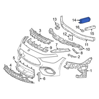 Mercedes-Benz OE - Front Left Bumper Impact Bar Bracket