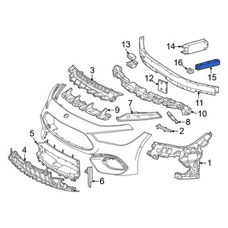 Mercedes-Benz OE - Front Outer Bumper Impact Absorber