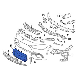Mercedes-Benz OE - Front Radiator Support Air Duct