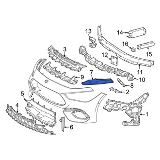 Mercedes-Benz OE - Front Right Bumper Guide