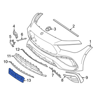 Mercedes-Benz OE - Front License Plate Bracket