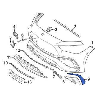 Mercedes-Benz OE - Front Right Bumper Trim