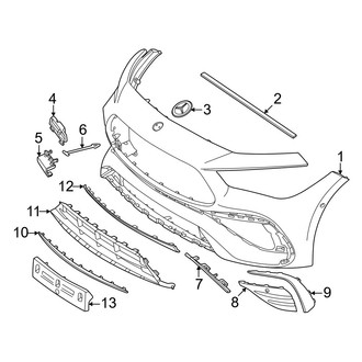 Mercedes-Benz OE - Front Bumper & Grille - Bumper & Components (With AMG Line Cover & Components)