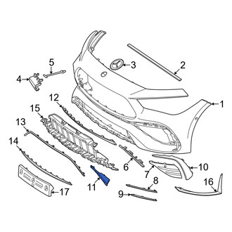 Mercedes-Benz OE - Front Left Bumper Cover Spacer Panel
