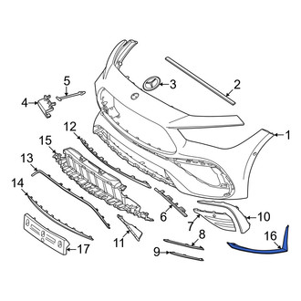 Mercedes-Benz OE - Front Right Spoiler