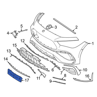 Mercedes-Benz OE - Front License Plate Bracket