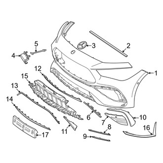 Mercedes-Benz OE - Front Bumper & Grille - Bumper & Components (Cover & Components)