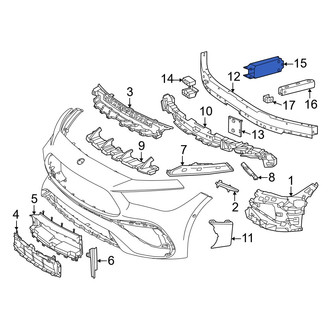 Mercedes-Benz OE - Front Left Bumper Impact Bar Bracket