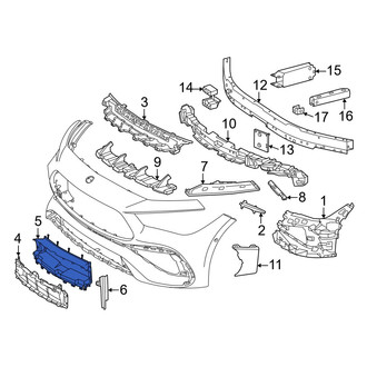Mercedes-Benz OE - Front Radiator Support Air Duct