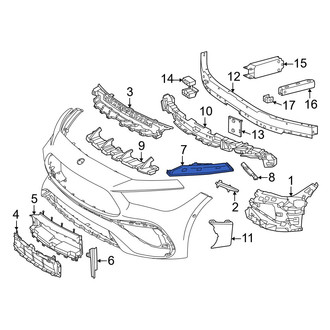 Mercedes-Benz OE - Front Left Bumper Guide