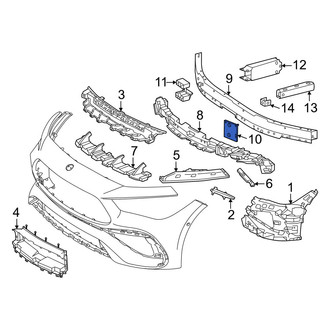 Mercedes-Benz OE - Front Left Bumper Impact Absorber Brace