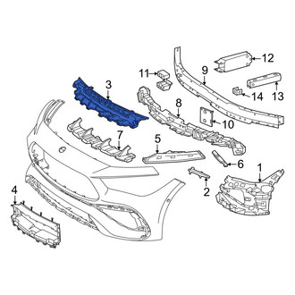 Mercedes-Benz OE - Front Upper Bumper Cover Support Rail