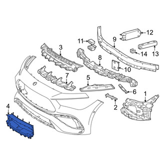 Mercedes-Benz OE - Front Radiator Support Air Duct