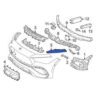 Mercedes-Benz OE - Front Left Bumper Guide