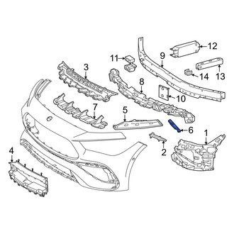 Mercedes-Benz OE - Front Left Inner Bumper Cover Bracket