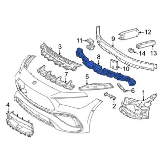 Mercedes-Benz OE - Front Lower Bumper Impact Absorber