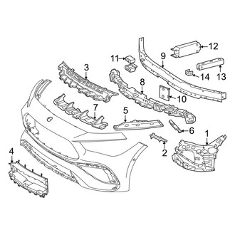 Mercedes-Benz OE - Front Bumper & Grille - Bumper & Components (Inner Components)