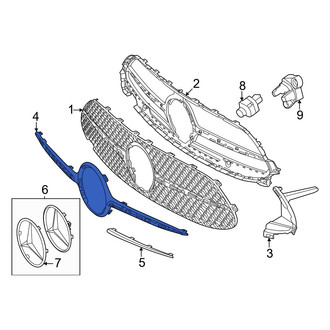 Mercedes-Benz OE - Front Lower Grille Molding
