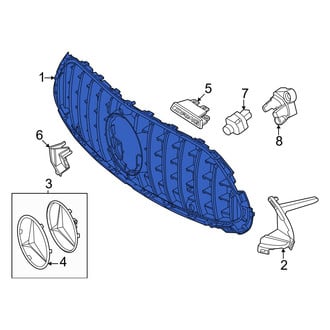 Mercedes-Benz OE - Front Left Inner Grille