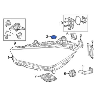 Mercedes-Benz OE - Front Headlight Bulb Cap