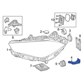 Mercedes-Benz OE - Front Right Bumper Impact Bar Bracket