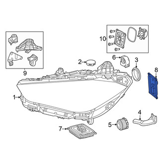 Mercedes-Benz OE - Front Left Headlight Control Module