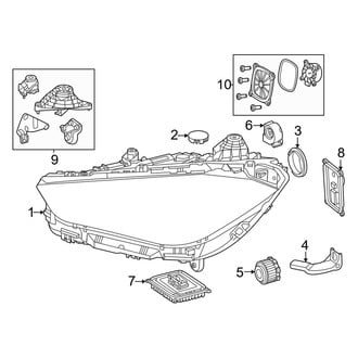 Mercedes-Benz OE - Front Lamps - Headlamp Components