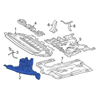 Mercedes-Benz OE - Front Left Radiator Support Splash Shield