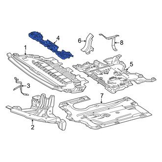 Mercedes-Benz OE - Front Left Radiator Support Splash Shield Bracket