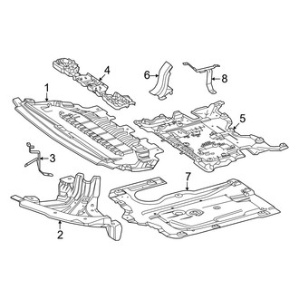 Mercedes-Benz OE - Radiator Support - Splash Shields