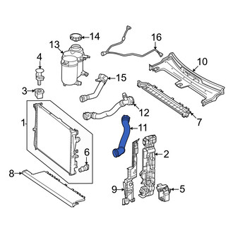 Mercedes-Benz OE - Upper Radiator Coolant Hose